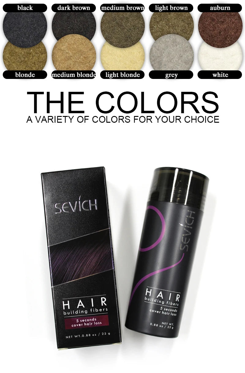 Sevich Hair Building Fibers – Thicken & Conceal